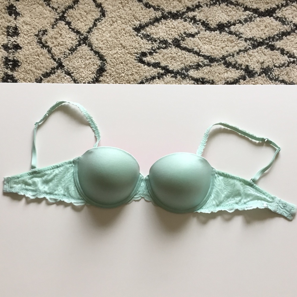 PINK VS Teal Push-up Bra